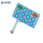 Customized Flat Membrane Switch , Printing Rubber Keypad Control Panel Overlay