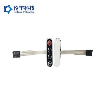 Хорошая цена. 50-500g Actuation Force Plastic Membrane Switch PET Membrane Switch Easy To Clean Control Panel For Industrial Equipment онлайн