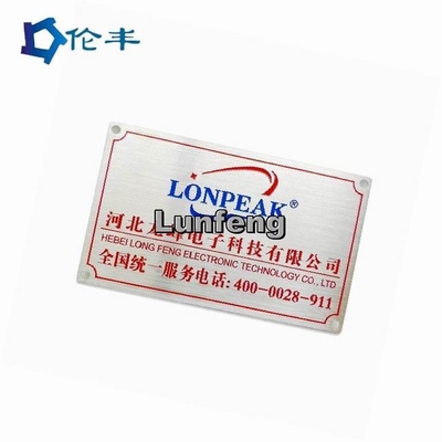 Хорошая цена. Nameplate RAL прямоугольника алюминиевый красит Nameplates металла 3M слипчивые с логотипом онлайн